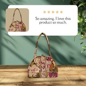 Vers Bradley Portobello Floral -Kiss Lock Shoulder Bag -Purse (2008-2011)